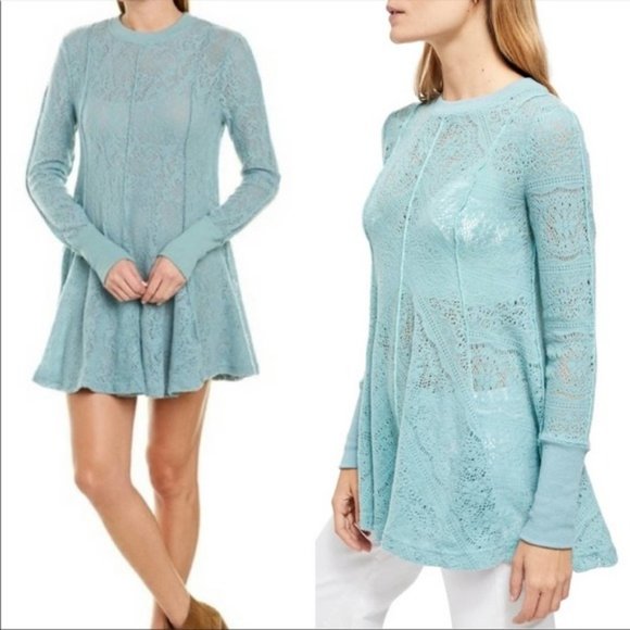 Free People Astral Sea Tunic Dress Sz Small